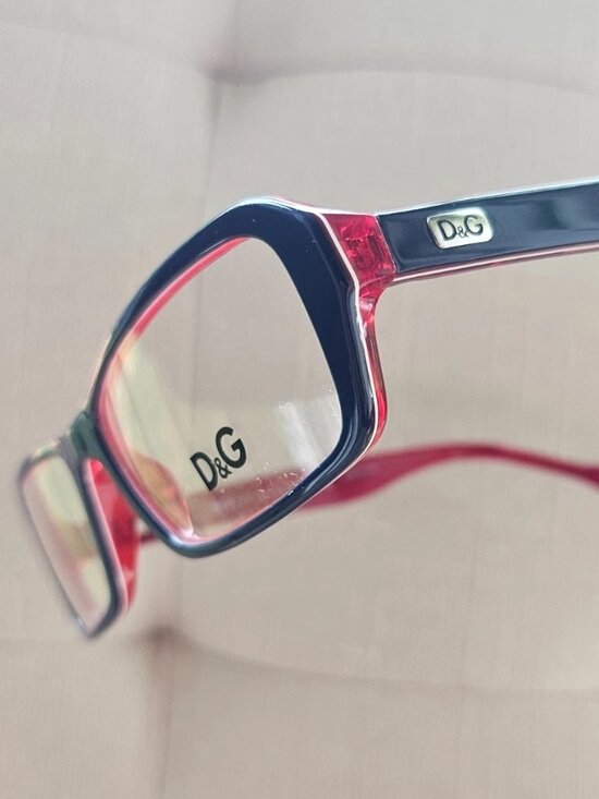 Dolce & Gabbana Accessories - Dolce & Gabbana Women Glasses Frame D&G 1225 Dark Blue/Red Tone Eyewear New